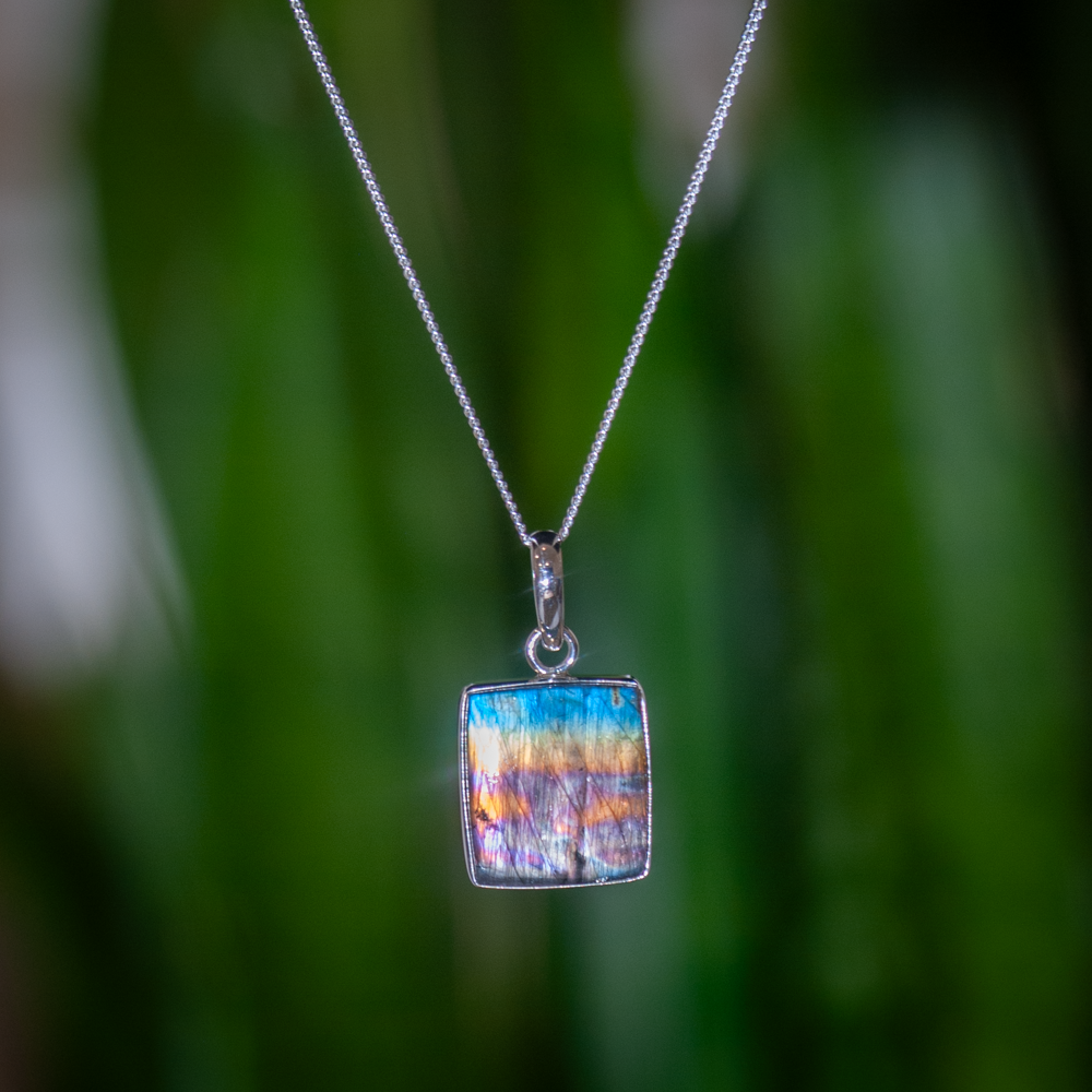 Spectroliet Ketting - One of a Kind - 925 Sterling Zilver